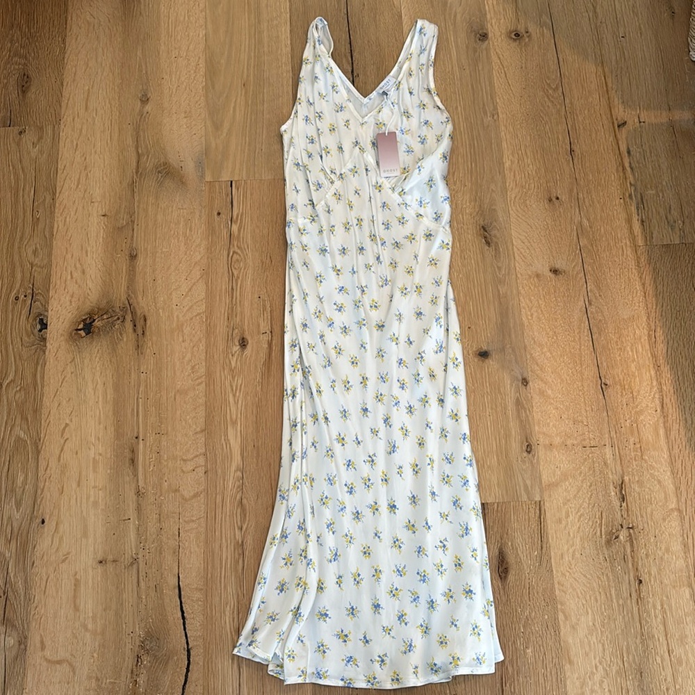 Silk Midi Dress. NWT!!